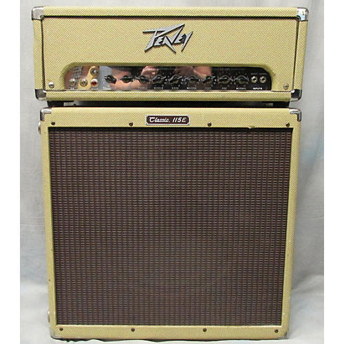 Used Peavey CLASSIC 50W HEAD AND 1X15 CAB Guitar Stack Guitar Center.