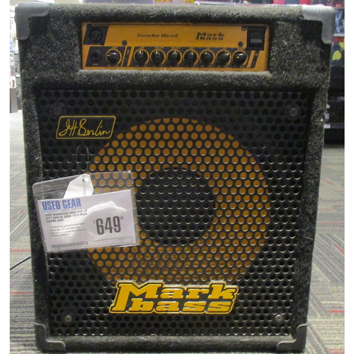 Used Markbass CMD151PJB Jeff Berlin 300W 1x15 Bass Combo Amp Guitar