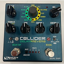 Used Source Audio COLLIDER DELAY & REVERB Effect Pedal