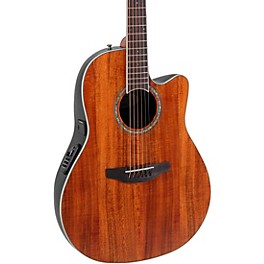 Ovation CS24P Celebrity Series Traditional Plus Mid-Depth Acoustic-Electric Guitar Figured Koa