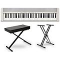 Casio CT-S1 76 Portable Keyboard Essentials Bundle White