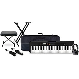 Casio CT-S200 61-key Portable Arranger Keyboard with Tascam TH-200X Studio Headphone Package (Pedals/Bench/Stand/Bag Inclu...