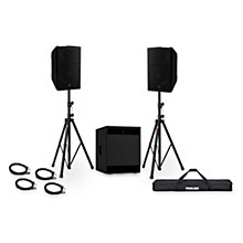 Yamaha CXR12mk3 12" 1100W Passive Loudspeaker Package With CXS15mk3 15" 1300W Passive Subwoofer, Stands & Cables