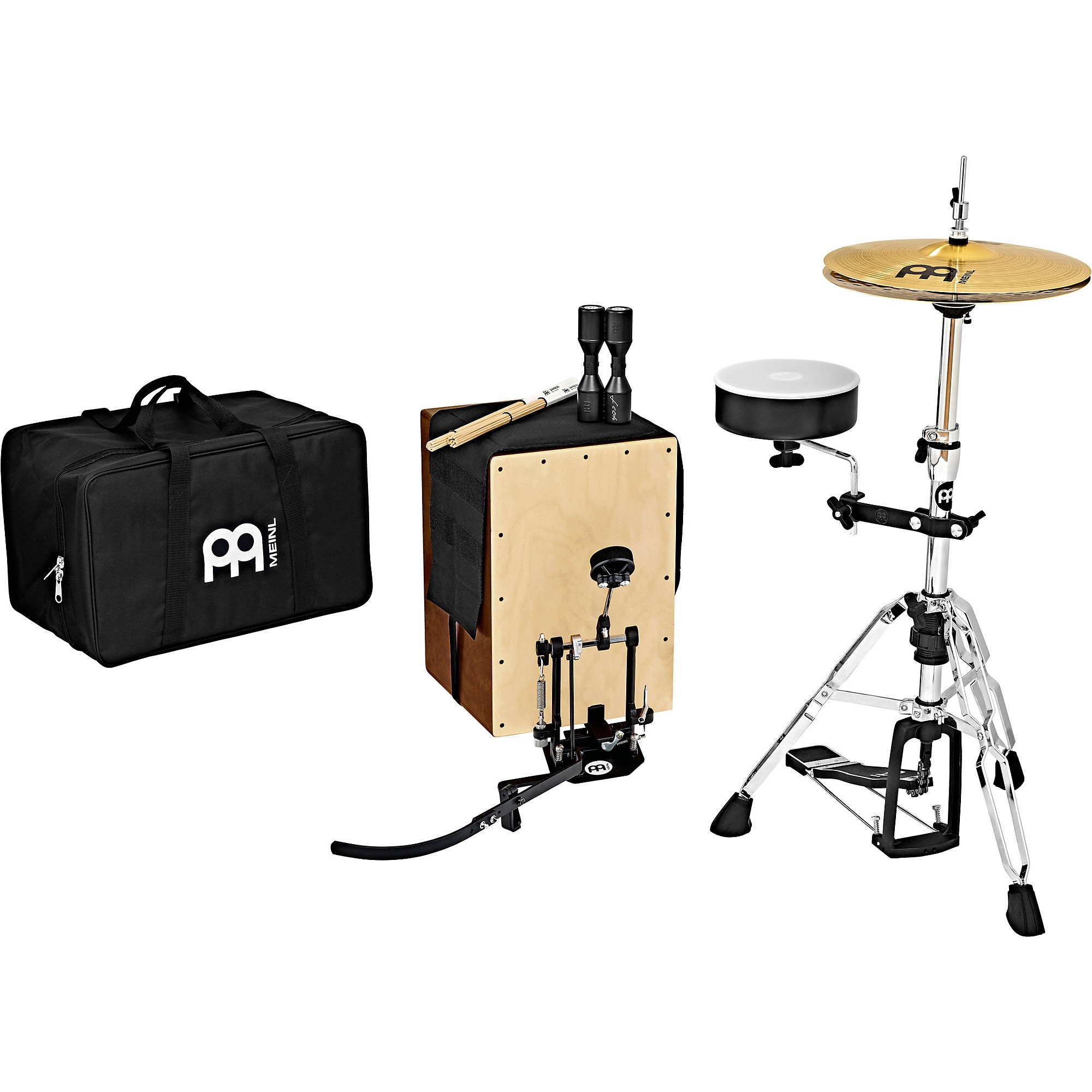 Meinl Cajon Drum Set with Cymbals and DirectDrive Pedal Guitar Center