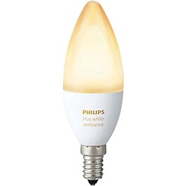 Philips Hue Candelabra White Ambiance 40W Equivalent E12 LED Light Bulb