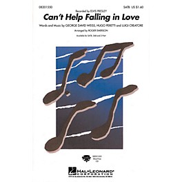 Hal Leonard Can't Help Falling in Love SATB by Elvis Presley arranged by Roger Emerson