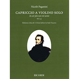 Ricordi Capriccio (In cor piu non mi sento) M.S. 44 Violin Solo