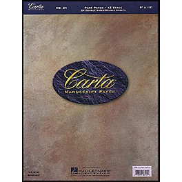 Hal Leonard Carta 34 Partpaper 9X12, Dbl Sided, 24 Sheet, 12 Stave Manuscript