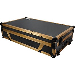 Open Box ProX Case fits DDJ-1000, DDJ-SX, FLX6 and MC7000 with Laptop Shelf and Gold Aluminum Frame