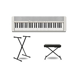 Casio Casiotone CT-S1 Keyboard With Stand and Bench White
