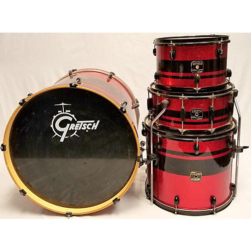 Used Gretsch Drums Catalina Club Series Drum Kit Red with Black Bevels
