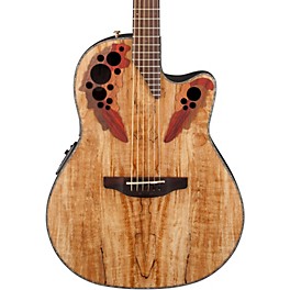 Ovation Celebrity Elite Plus Acoustic-Electric Guitar Spalted Maple Natural
