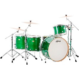 Open Box Ludwig Centennial Zep 4-Piece Shell Pack Level 1 Green Sparkle