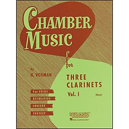 Hal Leonard Chamber Music Series Three Clarinets Vol. 1