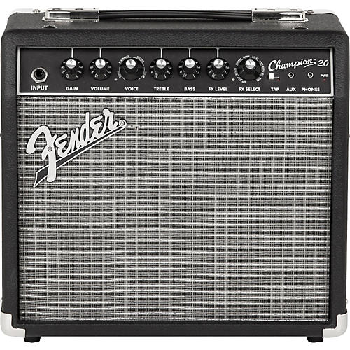 fender champion 20 guitar combo amp black | guitar center