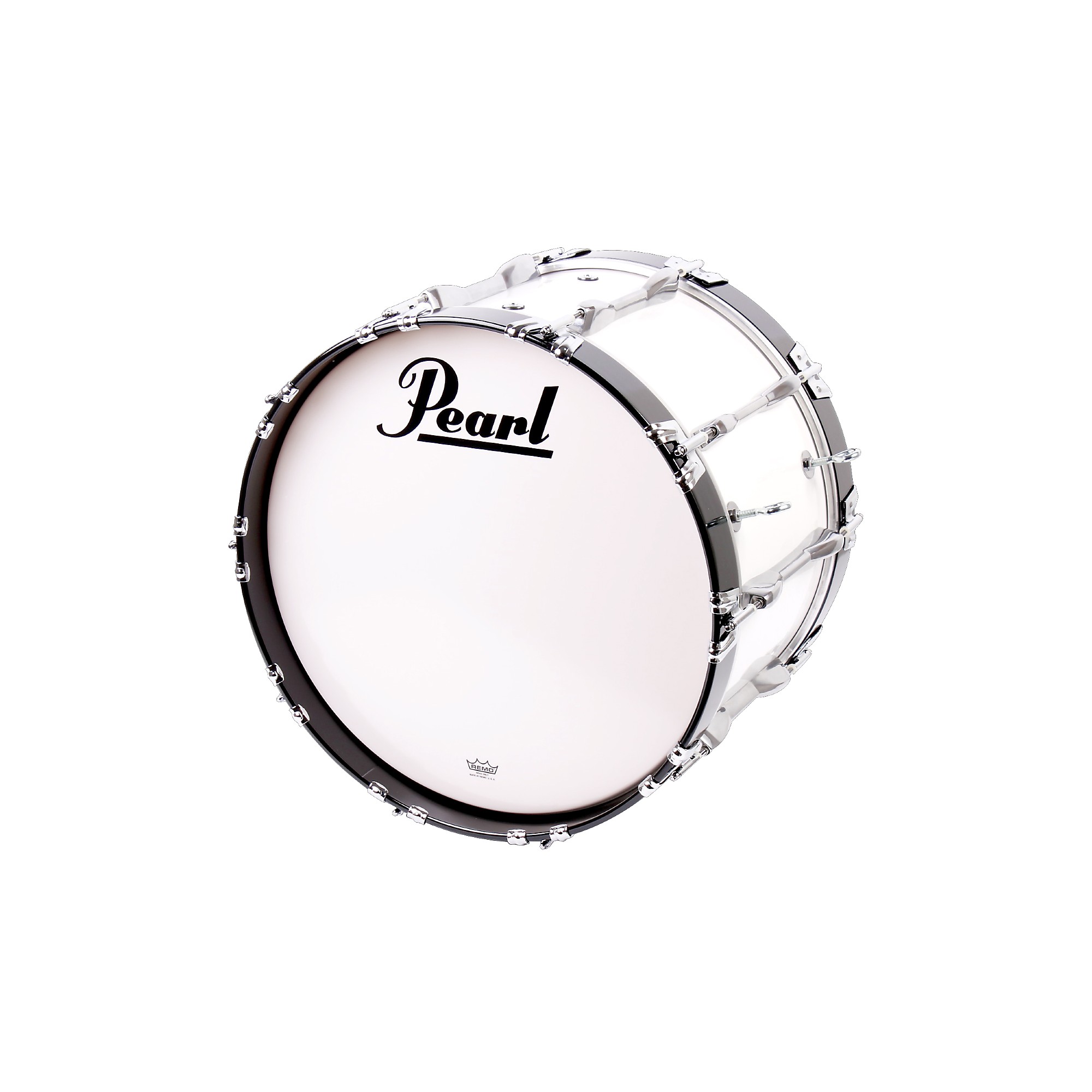 Pearl Championship ArticuLite Series Indoor Marching Bass Drum White 20