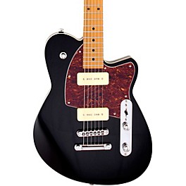 Reverend Charger 290 Roasted Maple Fingerboard Electric Guitar Midnight Black