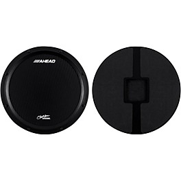 Open Box Ahead Chavez S-Hoop Marching Practice Pad with Snare Sound Level 1 Black, Black 14 in.
