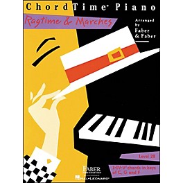 Faber Piano Adventures Chordtime Piano Ragtime & Marches Level 2B Book - Faber Piano
