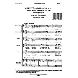 Novello Christe Adoramus SSATB Composed by Claudio Monteverdi Edited by Roy Jesson