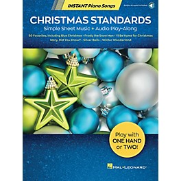 Hal Leonard Christmas Standards - Instant Piano Songs Simple Sheet Music + Audio Play-Along Book/Audio Online