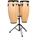 LP City II Series Conga Set With Stand - 10 and 11 in. Natural Gloss