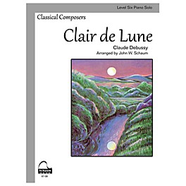 SCHAUM Clair de Lune (Schaum Level Six Piano Solo) Educational Piano Book by Claude Debussy