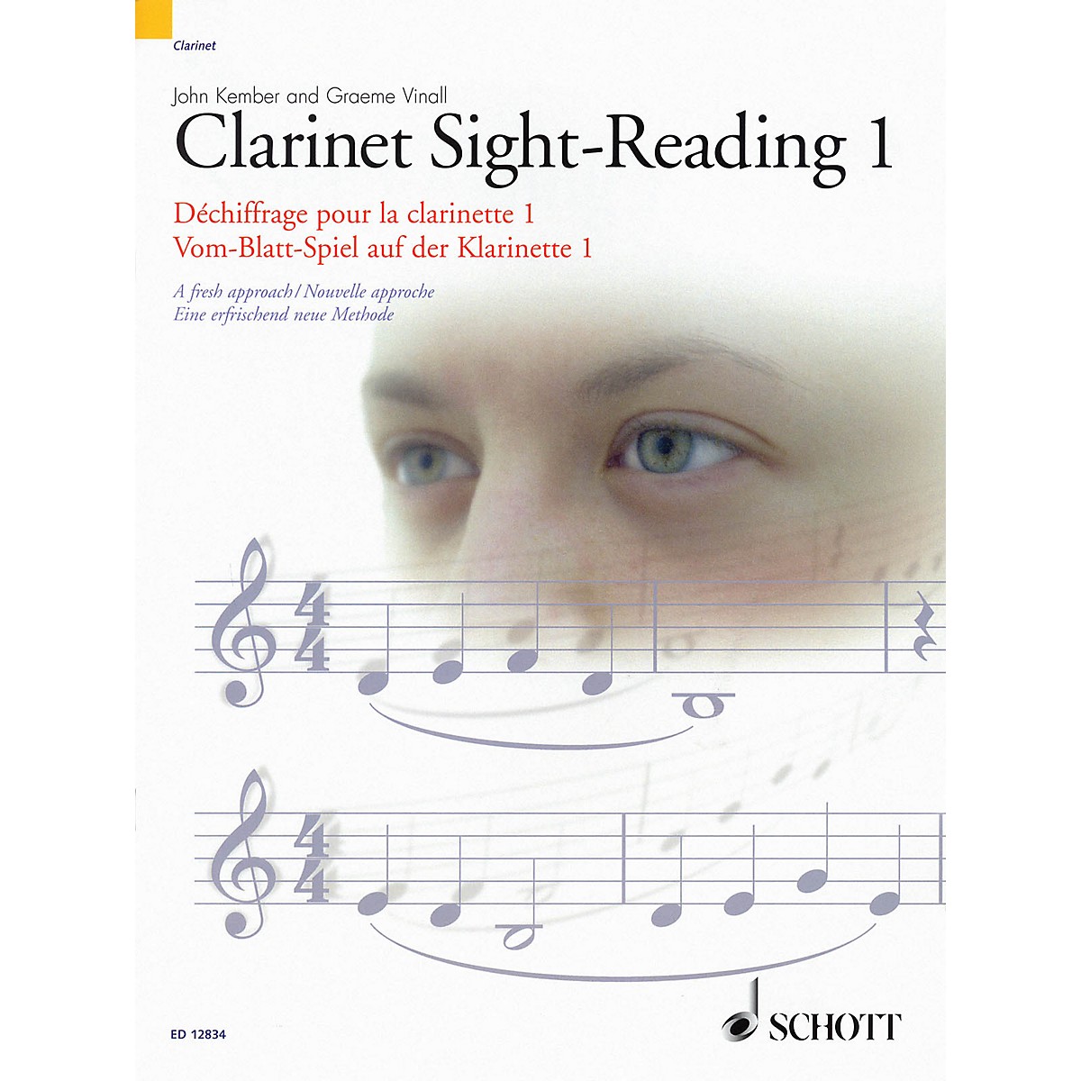 Sight reading. Schott Music clarinette. Kember.