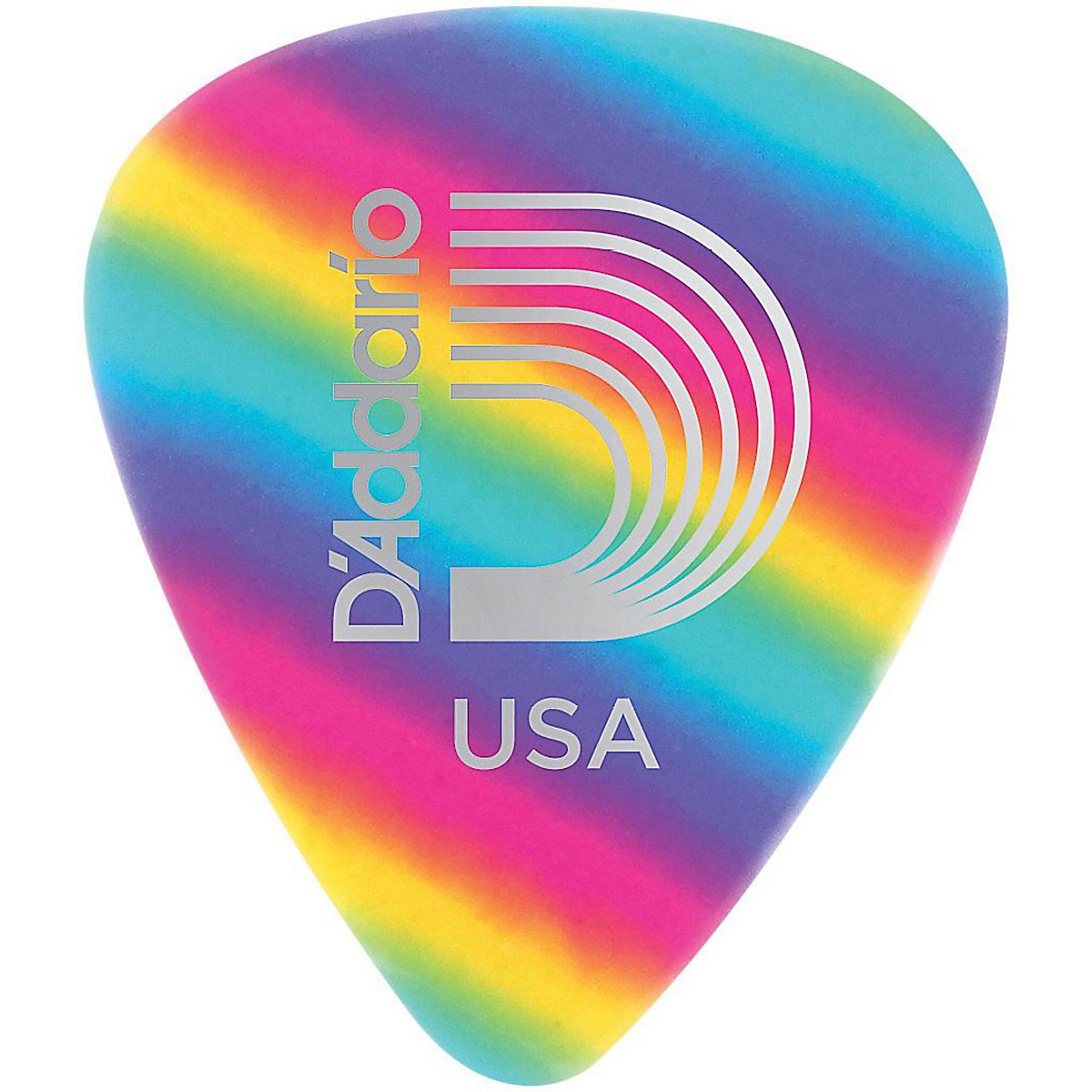 D'Addario Classic Celluloid Guitar Picks 12Pack Medium Rainbow