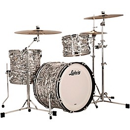 Ludwig Classic Maple 3-Piece Downbeat Shell Pack With 20" Bass Drum - White Abalone