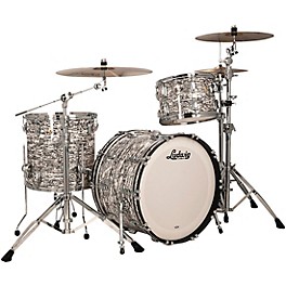 Ludwig Classic Maple 3-Piece Fab Shell Pack With 22" Bass Drum, White Abalone