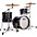 Ludwig Classic Maple 3-Piece Jazzette Shell Pack With 18" Bass Drum Hybrid Black Sparkle