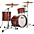 Ludwig Classic Maple 3-Piece Jazzette Shell Pack With 18" Bass Drum Hybrid Copper Sparkle