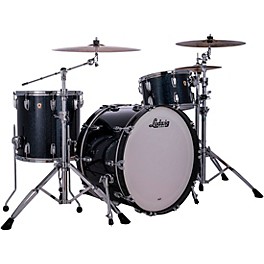 Ludwig Classic Maple 3-Piece Pro Beat Shell Pack With 24" Bass Drum Hybrid Black Sparkle