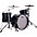 Ludwig Classic Maple 3-Piece Pro Beat Shell Pack With 24" Bass Drum Hybrid Black Sparkle