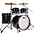 Ludwig Classic Oak 4-Piece Studio Shell Pack With 22" Bass Drum Hybrid Black Sparkle