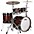 Ludwig Classic Oak 4-Piece Studio Shell Pack with 22 in. Bass Drum Brown Burst