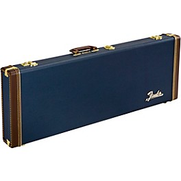 Open Box Fender Classic Series Wood Strat/Tele Case Level 1 Navy Blue Orange