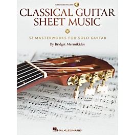 Hal Leonard Classical Guitar Sheet Music (32 Masterworks for Solo Guitar) Book/Audio Online