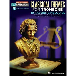 Hal Leonard Classical Themes - Trombone - Easy Instrumental Play-Along Book with Online Audio Tracks