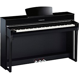 Blemished Yamaha Clavinova CLP-735 console digital piano with bench Level 2 Polished Ebony 194744920554