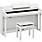 Yamaha Clavinova CSP-255 Digital Console Piano With Bench Matte White