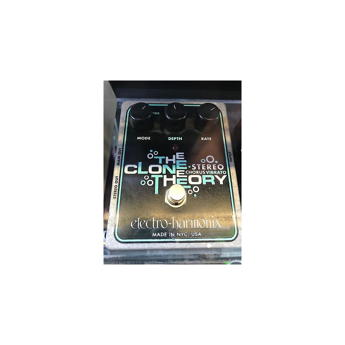 Used ElectroHarmonix Clone Theory Stereo Chorus Vibrato Effect Pedal