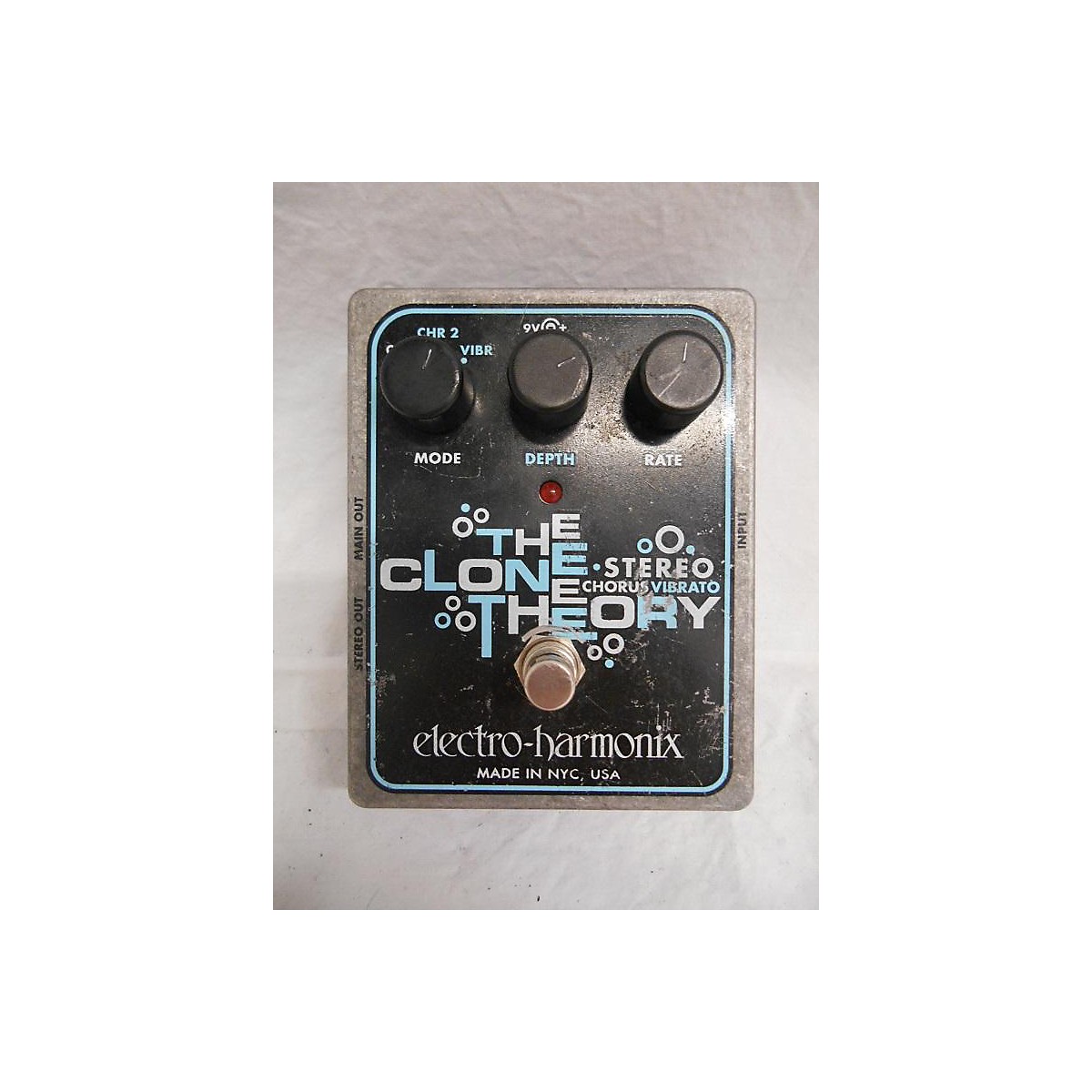 Used ElectroHarmonix Clone Theory Stereo Chorus Vibrato Effect Pedal