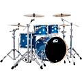 DW Collectors Series 4-Piece SSC Maple Shell Pack With Chrome Hardware Blue Glass
