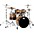 DW Collector's Series 4-Piece Shell Pack Burnt Toast Fade Chrome Hardware