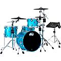 DWe Collector's Series DrumLink 4-Piece Acoustic-Electronic Drum Set with WT-10 Triggers and V... Laser Blue Metallic Lacquer