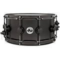 DW Collector's Series Satin Black Over Brass Snare Drum With Black Nickel Hardware 14 x 6.5 in.