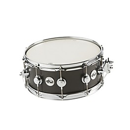 Open Box DW Collector's Series Satin Oil Snare Drum Level 1 Ebony with Chrome Hardware 6x14