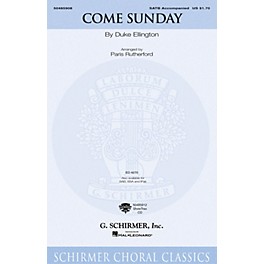 G. Schirmer Come Sunday (Instrumental Pak) IPAKO Arranged by Paris Rutherford
